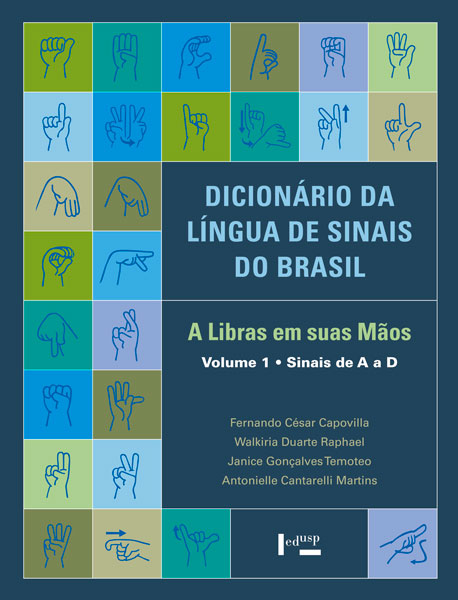 Dicionário da Língua de Sinais do Brasil: A Libras em suas Mãos - 3 Volumes  - Edusp