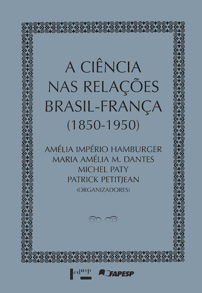 Capa de A Ciência nas Relações Brasil-França 1850-1950