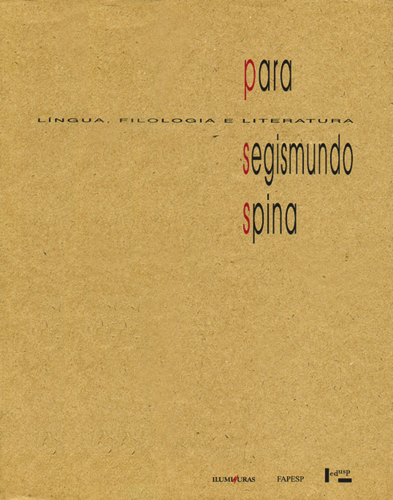 Capa de Para Segismundo Spina