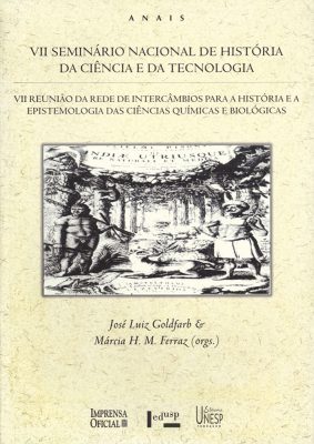 Capa de Anais do VII Seminário Nacional de História da Ciência e da Tecnologia