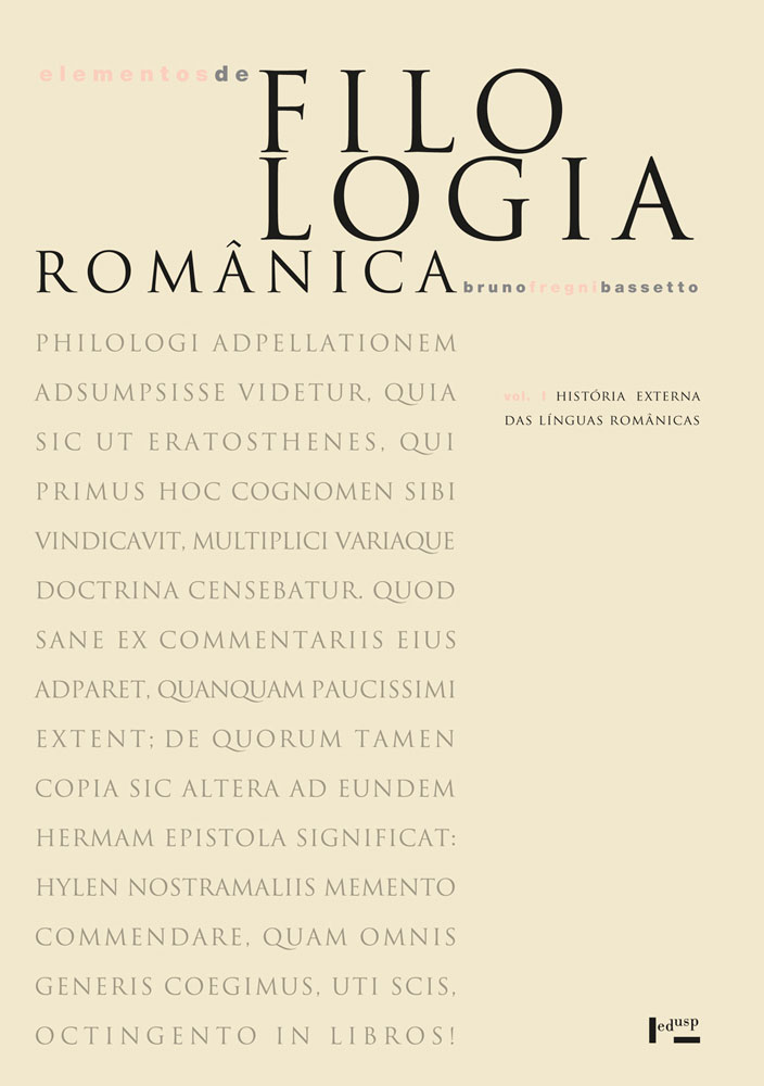 Capa de Volume 1 de Elementos de Filologia Românica