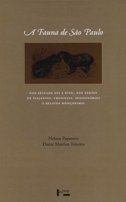 Capa de Fauna de São Paulo nos Séculos XVI a XVIII