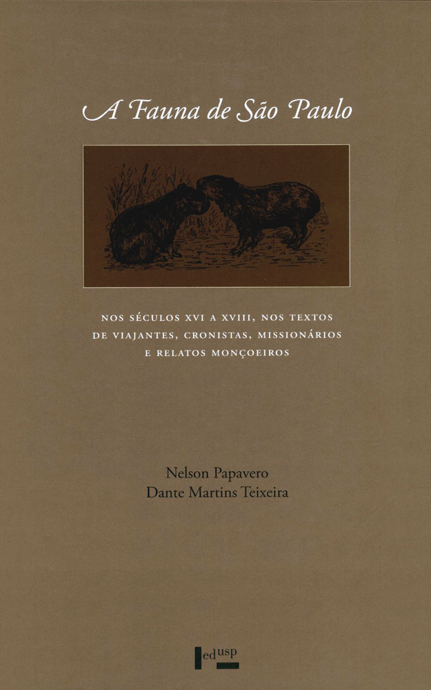 Capa de Fauna de São Paulo nos Séculos XVI a XVIII