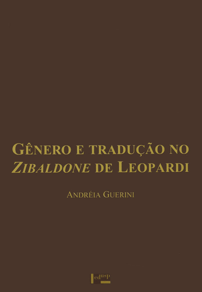 Capa de Gênero e Tradução no Zibaldone de Leopardi