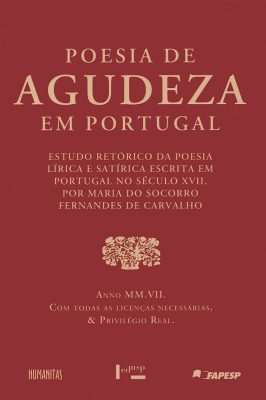 Capa de Poesia de Agudeza em Portugal