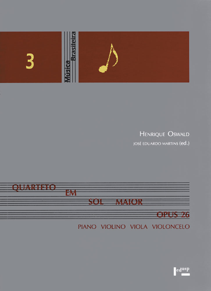 Capa de Quarteto em Sol Maior Opus 26