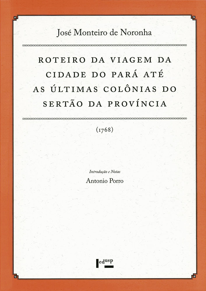 Capa de Roteiro da Viagem da Cidade do Pará até as Últimas Colônias do Sertão da Província