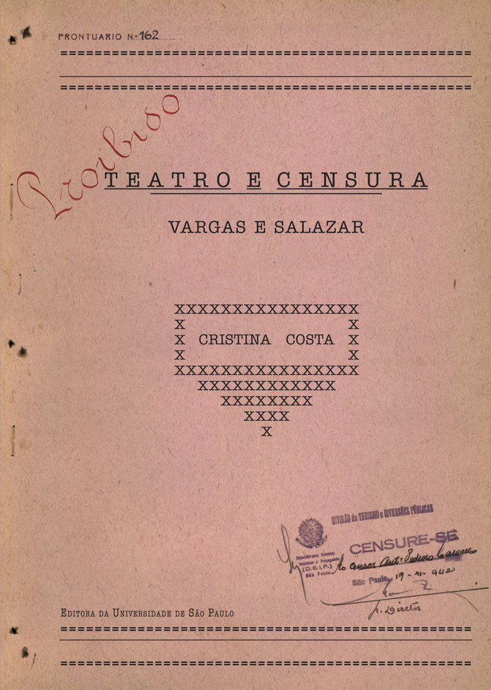 Capa de Teatro e Censura