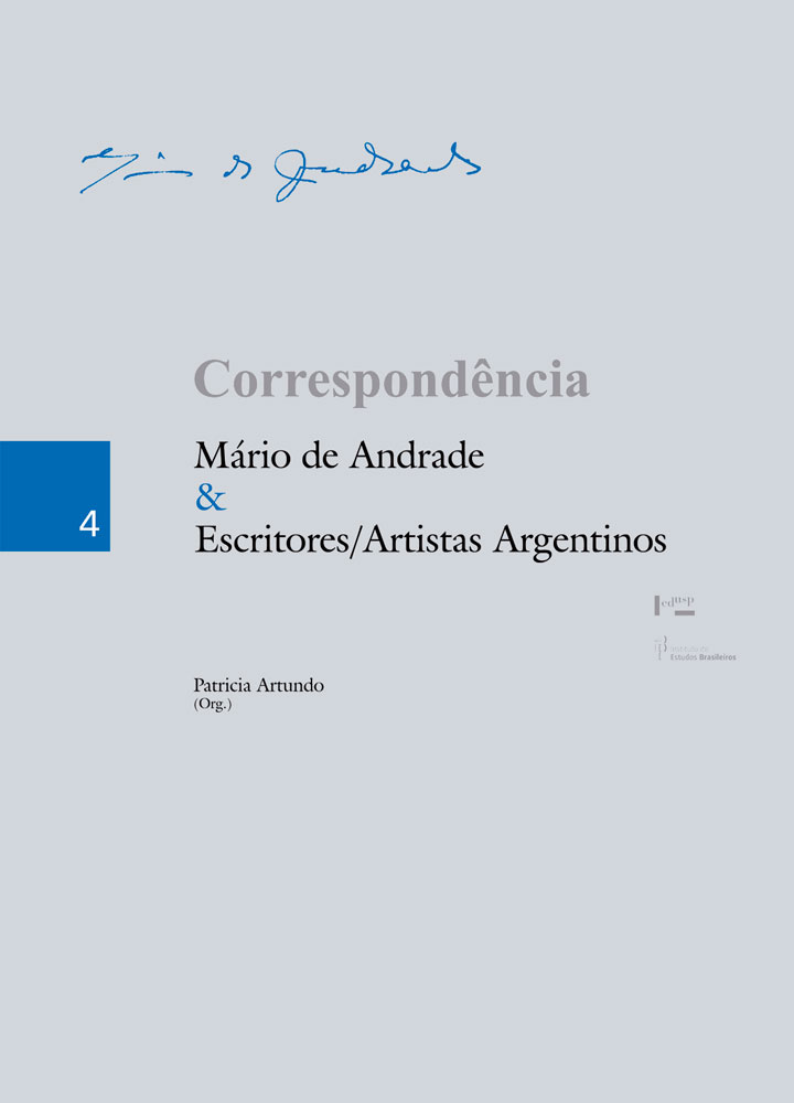 Capa de Correspondência Mário de Andrade & Escritores/Artistas Argentinos