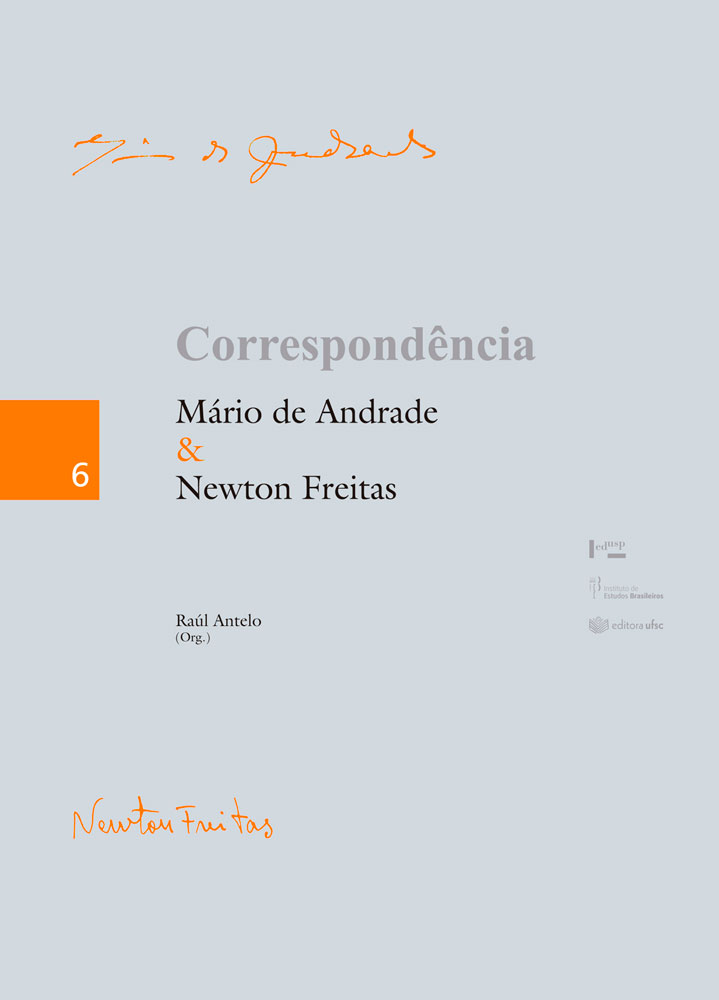 Capa de Correspondência Mário de Andrade & Newton Freitas