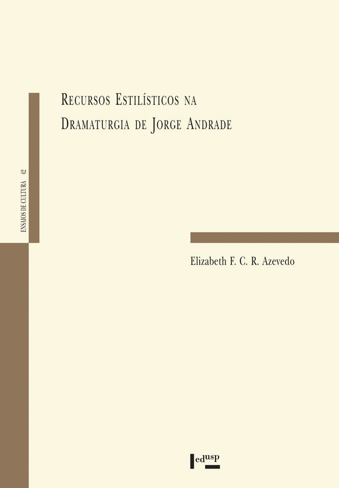 Capa de Recursos Estilísticos na Dramaturgia de Jorge Andrade