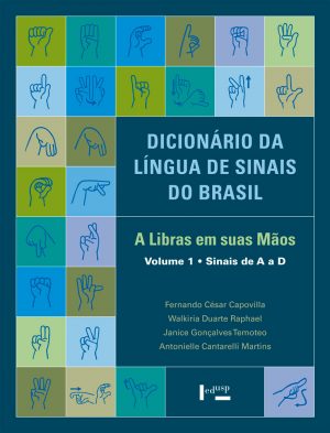 Capa de volume 1 de Dicionário da Língua de Sinais do Brasil