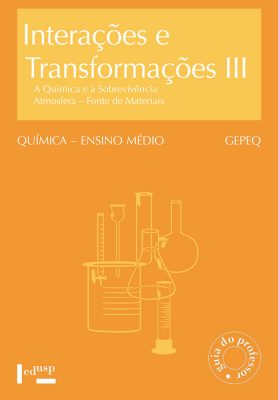 Capa de livro do professor de Interações e Transformações III