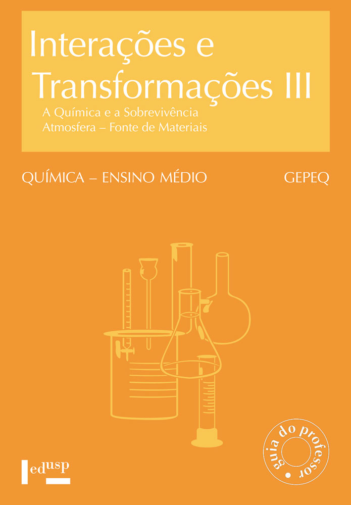 Capa de livro do professor de Interações e Transformações III