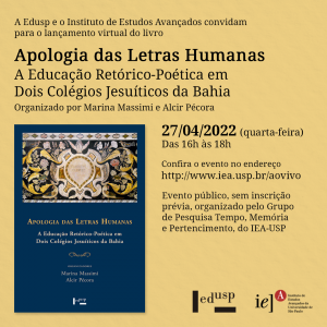 Lançamento Apologia das Letras Humanas