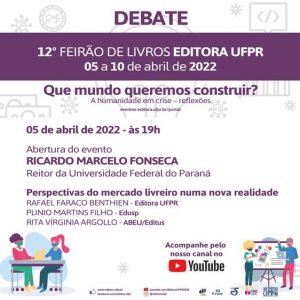 Na UFPR, 05 a 10 de abril, o 12º Feirão de Livros